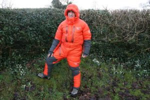 Phil with Everest Down Suit