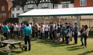 Starting a school team building activity